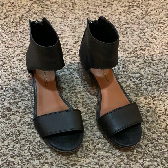 Lucky Brand Shoes - Lucky Brand zip back wedges